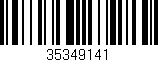 Código de barras (EAN, GTIN, SKU, ISBN): '35349141'