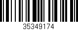 Código de barras (EAN, GTIN, SKU, ISBN): '35349174'