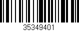Código de barras (EAN, GTIN, SKU, ISBN): '35349401'