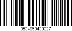 Código de barras (EAN, GTIN, SKU, ISBN): '3534953433327'