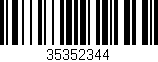 Código de barras (EAN, GTIN, SKU, ISBN): '35352344'