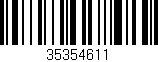 Código de barras (EAN, GTIN, SKU, ISBN): '35354611'