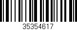 Código de barras (EAN, GTIN, SKU, ISBN): '35354617'