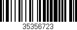 Código de barras (EAN, GTIN, SKU, ISBN): '35356723'