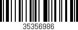 Código de barras (EAN, GTIN, SKU, ISBN): '35356986'