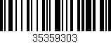 Código de barras (EAN, GTIN, SKU, ISBN): '35359303'