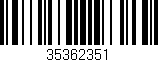 Código de barras (EAN, GTIN, SKU, ISBN): '35362351'