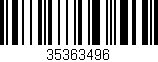 Código de barras (EAN, GTIN, SKU, ISBN): '35363496'