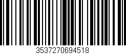 Código de barras (EAN, GTIN, SKU, ISBN): '3537270694518'