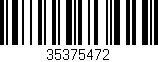 Código de barras (EAN, GTIN, SKU, ISBN): '35375472'