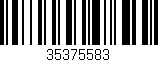 Código de barras (EAN, GTIN, SKU, ISBN): '35375583'