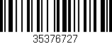 Código de barras (EAN, GTIN, SKU, ISBN): '35376727'
