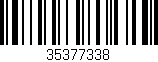 Código de barras (EAN, GTIN, SKU, ISBN): '35377338'