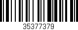 Código de barras (EAN, GTIN, SKU, ISBN): '35377379'
