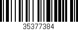 Código de barras (EAN, GTIN, SKU, ISBN): '35377384'