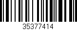 Código de barras (EAN, GTIN, SKU, ISBN): '35377414'
