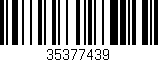 Código de barras (EAN, GTIN, SKU, ISBN): '35377439'