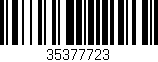 Código de barras (EAN, GTIN, SKU, ISBN): '35377723'