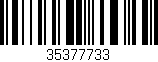 Código de barras (EAN, GTIN, SKU, ISBN): '35377733'