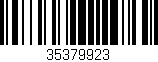 Código de barras (EAN, GTIN, SKU, ISBN): '35379923'