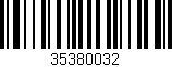Código de barras (EAN, GTIN, SKU, ISBN): '35380032'