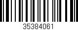 Código de barras (EAN, GTIN, SKU, ISBN): '35384061'