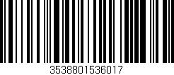 Código de barras (EAN, GTIN, SKU, ISBN): '3538801536017'