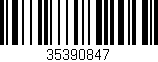Código de barras (EAN, GTIN, SKU, ISBN): '35390847'