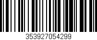 Código de barras (EAN, GTIN, SKU, ISBN): '353927054299'