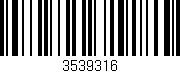 Código de barras (EAN, GTIN, SKU, ISBN): '3539316'