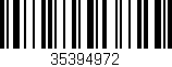 Código de barras (EAN, GTIN, SKU, ISBN): '35394972'