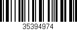 Código de barras (EAN, GTIN, SKU, ISBN): '35394974'