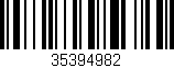 Código de barras (EAN, GTIN, SKU, ISBN): '35394982'