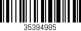 Código de barras (EAN, GTIN, SKU, ISBN): '35394985'