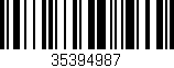 Código de barras (EAN, GTIN, SKU, ISBN): '35394987'