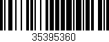 Código de barras (EAN, GTIN, SKU, ISBN): '35395360'