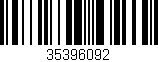 Código de barras (EAN, GTIN, SKU, ISBN): '35396092'