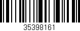 Código de barras (EAN, GTIN, SKU, ISBN): '35398161'