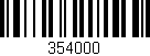 Código de barras (EAN, GTIN, SKU, ISBN): '354000'