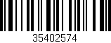 Código de barras (EAN, GTIN, SKU, ISBN): '35402574'