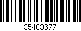 Código de barras (EAN, GTIN, SKU, ISBN): '35403677'
