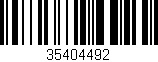 Código de barras (EAN, GTIN, SKU, ISBN): '35404492'
