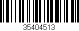 Código de barras (EAN, GTIN, SKU, ISBN): '35404513'