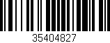 Código de barras (EAN, GTIN, SKU, ISBN): '35404827'
