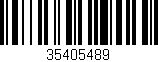 Código de barras (EAN, GTIN, SKU, ISBN): '35405489'