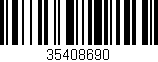 Código de barras (EAN, GTIN, SKU, ISBN): '35408690'