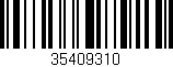 Código de barras (EAN, GTIN, SKU, ISBN): '35409310'