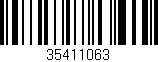Código de barras (EAN, GTIN, SKU, ISBN): '35411063'