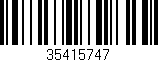 Código de barras (EAN, GTIN, SKU, ISBN): '35415747'