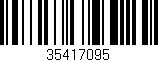 Código de barras (EAN, GTIN, SKU, ISBN): '35417095'